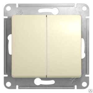 Механизм выкл. 2-кл. СП GLOSSA 10A IP20 10AX беж. 000251