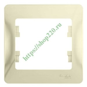 Рамка 1-м Glossa беж. 000201