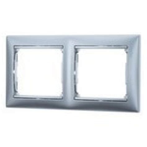 Рамка 2-м Valena горизонт. алюмин. Leg 770152