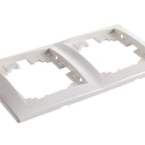 Рамка 2-м Мира верт. белая Lezard 701-0200-152