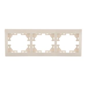 Рамка 3-м Мира верт. крем Lezard 701-0300-153