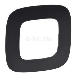 Рамка 1-м Valena Allure универс. мат. черн. Leg 754401