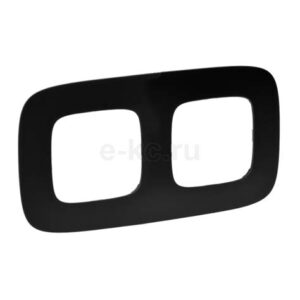 Рамка 2-м Valena Allure универс. мат. черн.  Leg 754402