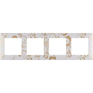 Рамка 4-м Valena Life универс. ампир бел.  Leg 754104