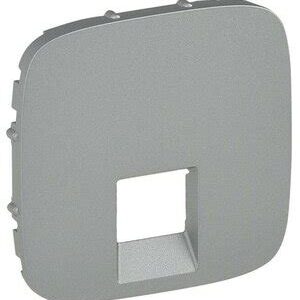 Панель лицевая Valena Allure для 1-м телеф./информацион. розеток алюм. Leg 755417