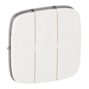 Панель лицевая Valena Allure для 3-кл. выкл. белый Leg 755035