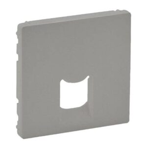 Панель лицевая Valena Life для 1-м телеф./информацион. розеток алюм. Leg 755412