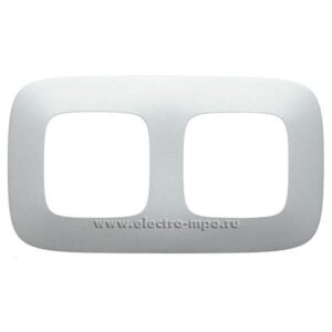 Рамка 2-м Valena Allure универс. алюм.  Leg 754392