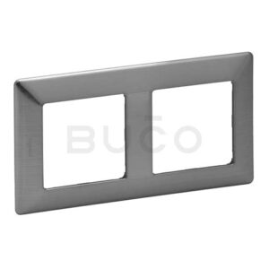 Рамка 2-м Valena Life универс. сталь  Leg 754152