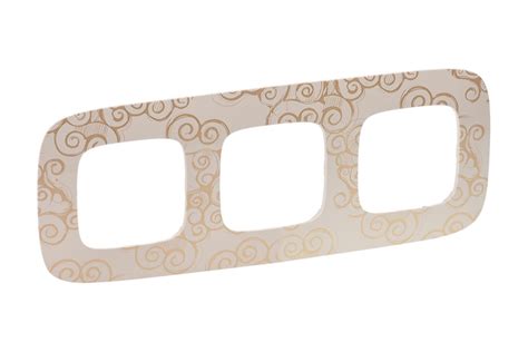 Рамка 3-м Valena Allure универс. нарцисс золото Leg 754353