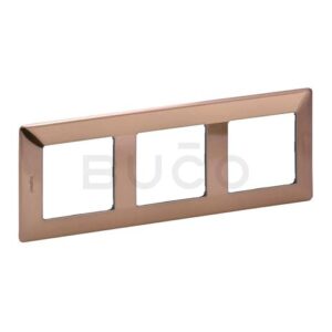 Рамка 3-м Valena Life универс. медь Leg 754163