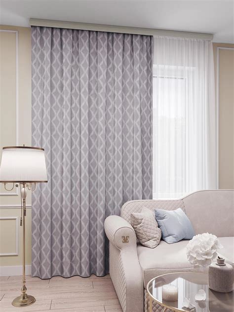 Портьера МАРСЕЛЬ 150х260 серый ГП