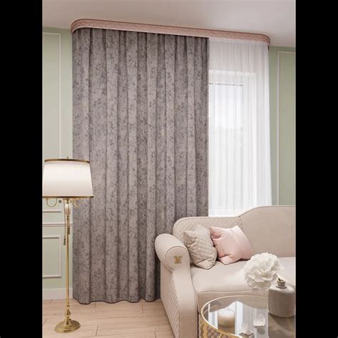 Портьера МАТРИЦА 150х260 пепел розы ГП