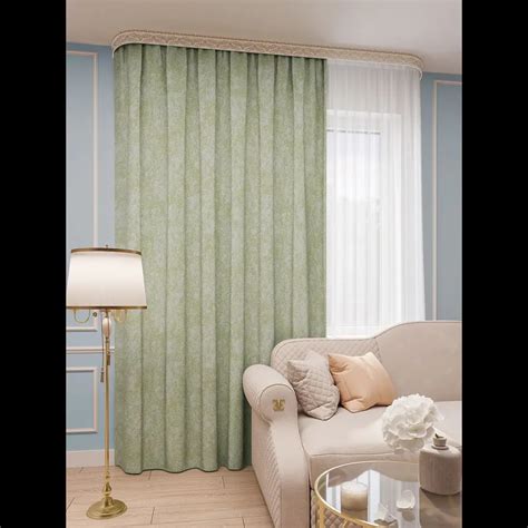 Портьера МАТРИЦА 150х260 салатовый ГП