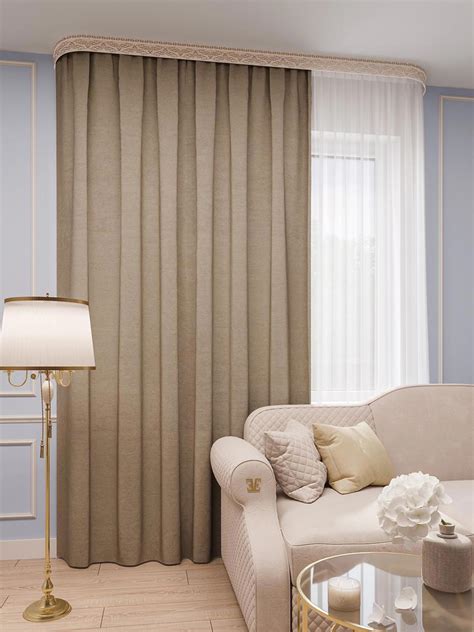 Портьера КАНВАС 150х260 Латте ГП