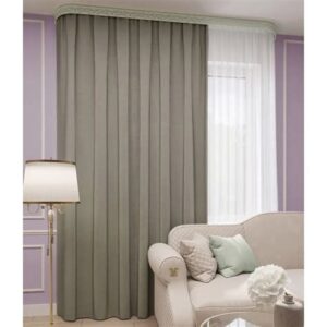 Портьера КАНВАС 150х260 трюфель ГП