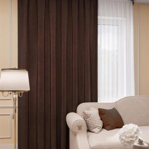 Портьера КАНВАС 150х260 шоколад ГП