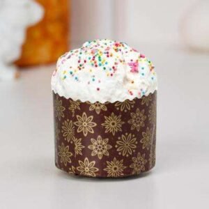 Форма бумажная для кекса. маффинов и кулича "Стандарт"60х45мм