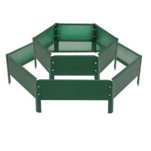 Клумба оцинкованная 2 яруса диам.60-100см шир.30см зел.  кор.1822865 4815060