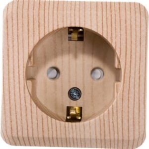 Розетка3-м ОП Этюд 16А б/з сосна SchE РА16-009D 401796