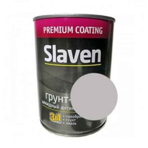 Грунт -эмаль "Slaven" быстро сохн.антикор серый 1