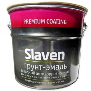 Грунт -эмаль "Slaven" быстро сохн.антикор коричневый 3