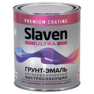 Грунт -эмаль Slaven ULTRA быстро сохн. красно-коричн. 1