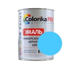 Эмаль "Colorika Prof"акриловая универсальная голубая 0