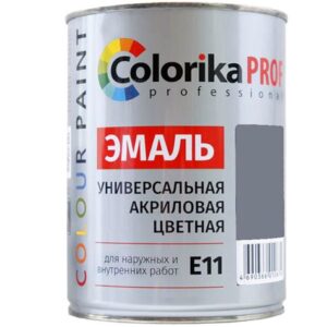 Эмаль "Colorika Prof"акриловая универсальная серая 0