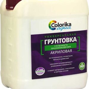 Грунтовка "Colorika Aqua"универсальная глубокого проникновения 5кг 10496