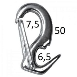 Карабин пружинный тип А 1529 50мм 9704