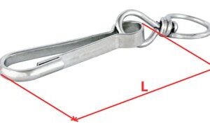 Карабин пружинный тип А 1529 80мм 9707