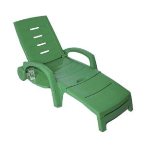 Шезлонг пластм.складной на колесах 186*76