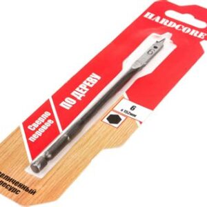 Сверло перовое по дереву 6х152мм  Hardcore 160615