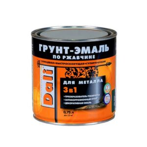 Грунт-эмаль по ржавчине "DALI" 3 в 1 оранжевая 2л Рогнеда 219395