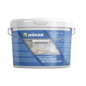 Краска акриловая  моющаяся МОККЕ 6кг 4716
