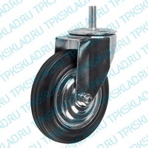 Колесо пром.поворотное болт.креплен. КП 100 (SCT42) (М12)