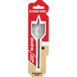 Сверло перовое по дереву 14х300мм с подрезателями Hardcore Long 161430