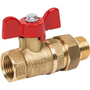 Кран шаровый со сгоном 1/2" бабочка   1171