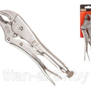 Зажим с фиксатором 250мм изогнутые губки PRO STARTUL 605102