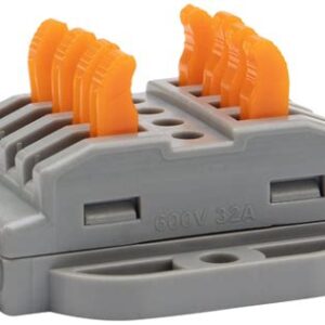 Клемма соед.многоразовая проходная 4полюса с монтажн.площадкой