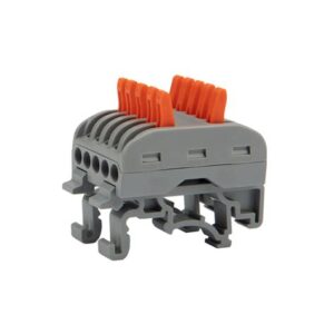 Клемма соед.многоразовая проходная 5полюсов с монтажн.площадкой