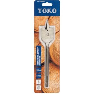 Сверло перовое по дереву 30х152мм с подрезателями Hardcore