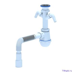 Сифон Ани Грот 1 1/2"х40 с отводом д/ст маш