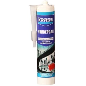 Герметик "KRASS"Лакра cиликон. универсальный коричневый 300 мл. 286