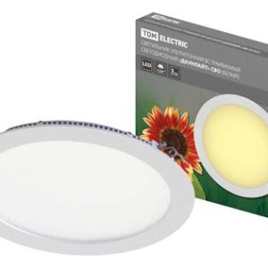 Светильник "Даунлайт" ультратонкий встраиваемый светодиодный (белый) 24Вт 3000К