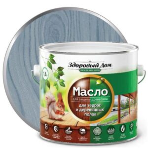 Масло для террас ЛАКРА  СЕРО-ГОЛУБОЕ 1