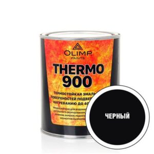 Эмаль термостойкая черная 800С 0