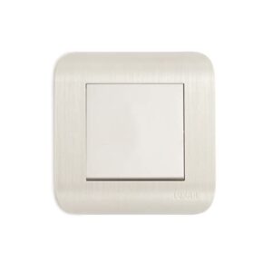 Переключатель LUXAR Deco c/e 1-кл.на 2 направл.с рифленой рамкой
