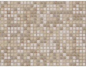 Панель ПВХ Мозаика Коричневая с узорами 955х480мм 31954